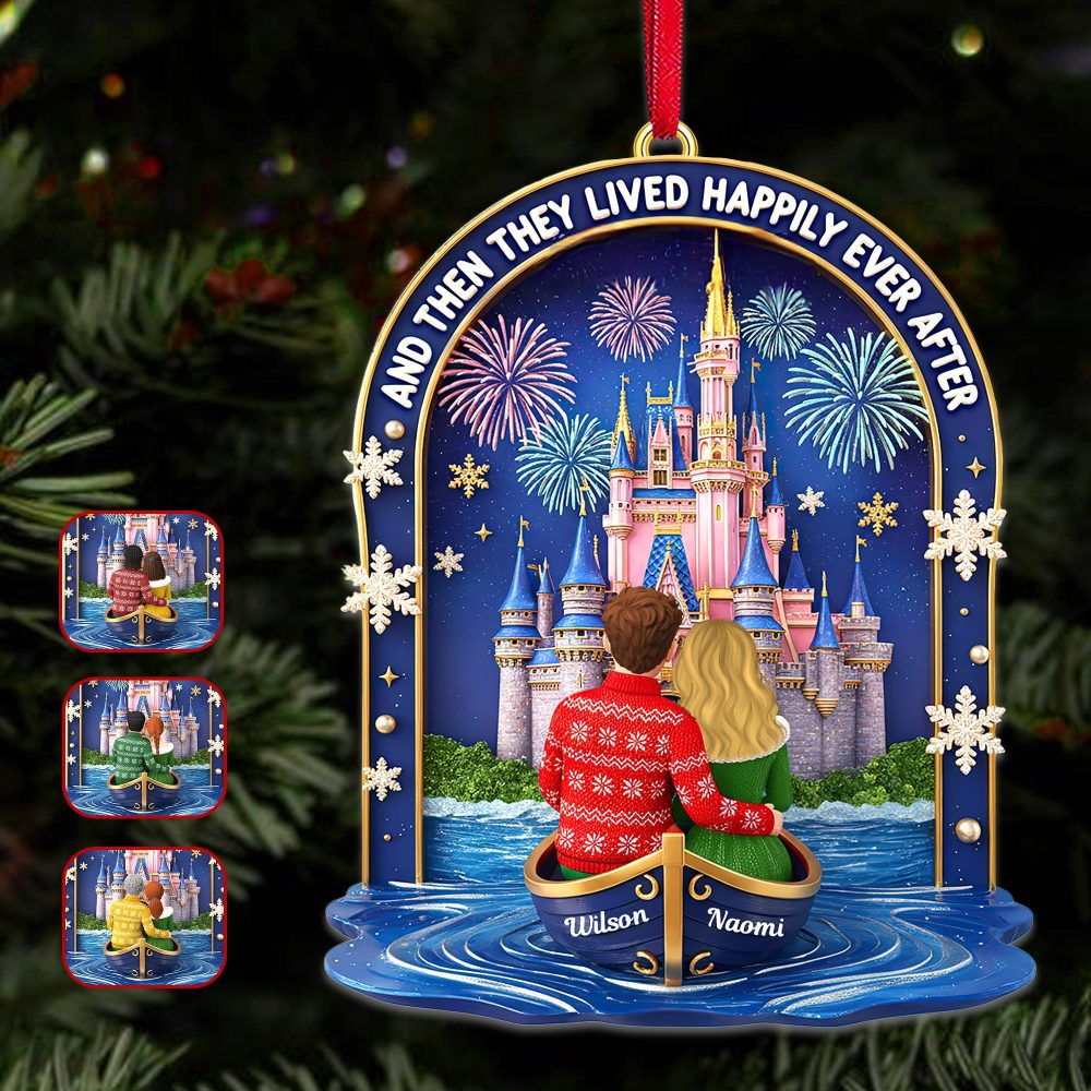And Then They Lived Happily Ever After - Personalized Christmas Ornament - Unique Gift For Couples, Friends, And Family