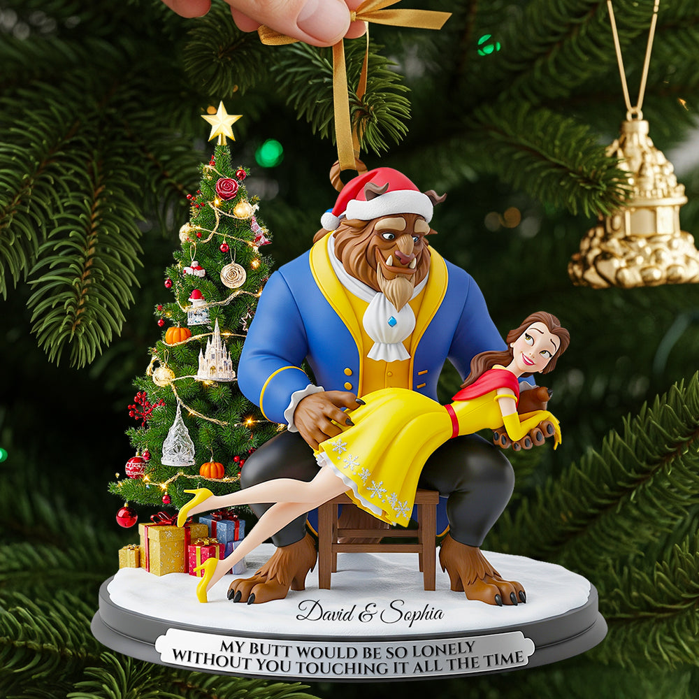 Touch Of Love Christmas Ornament - Personalized Gift For Couples - Image 4