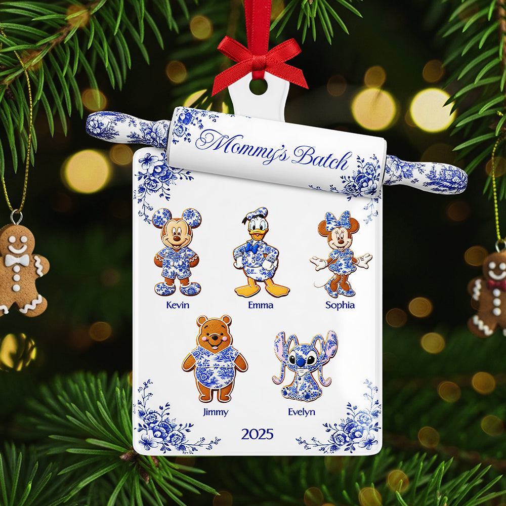 Personalized Grandma Toile De Jouy Christmas Ornament - A Heartfelt Gift For Your Beloved Grandma