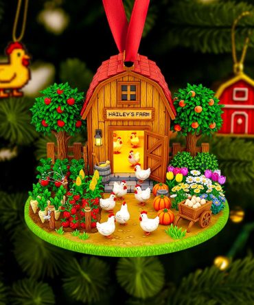 Home Is Where The Farm Is: Farmhouse Christmas Ornament - Personalized Gift For Farmers And Nature Lovers