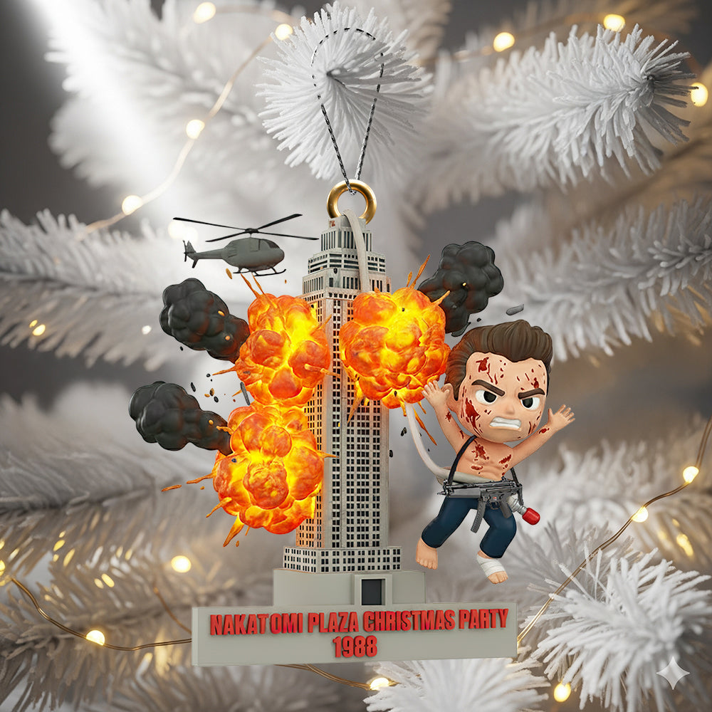 “Celebrate The Holidays With A Bang!” - Epic Christmas Ornament, Personalized Gift For Classic Movie Fans - Image 2