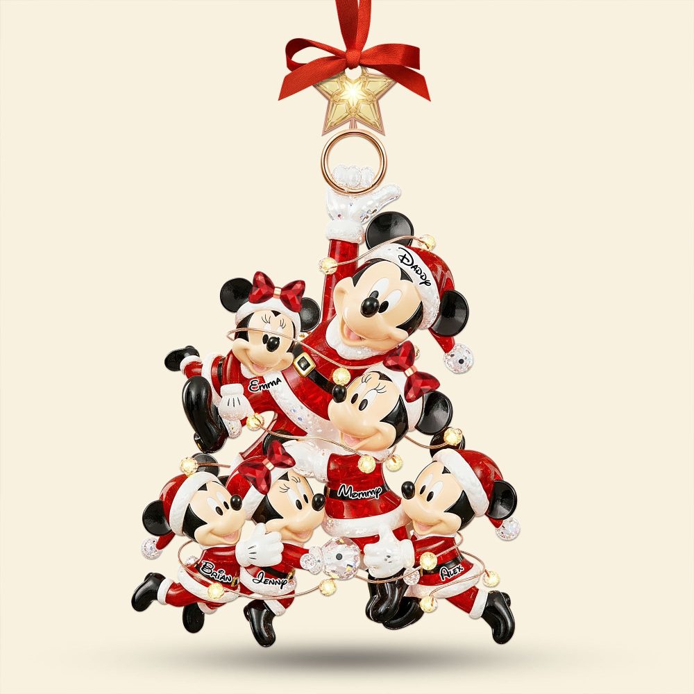 Celebrate Family Togetherness: Playful Family Tree Ornament - Personalized Christmas Gifts - Image 4