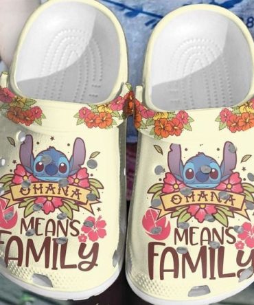 Lilo & Stitch Crocs Ohana Stitch - Comfortable Beach Sandals With Fun Cartoon Design