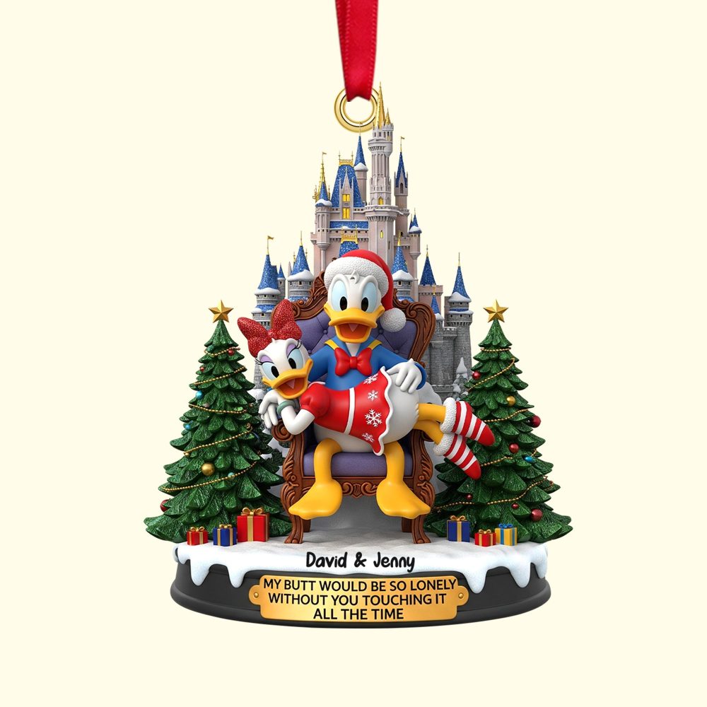 My Butt Would Be So Lonely Without You! - Personalized Christmas Ornament For Couples - Image 5