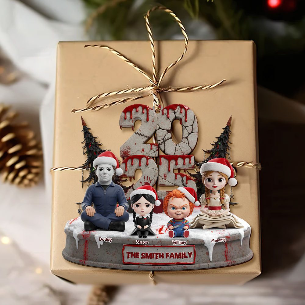 Personalized Horror Family Ornament - Perfect Gift For Fans Of Spooky Culture - Image 4