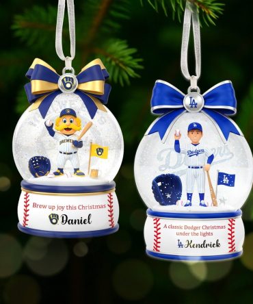 Brew Up Joy This Christmas - Personalized Baseball Lover'S Ornament