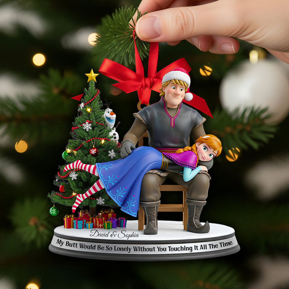 Touch Of Love Christmas Ornament - Personalized Gift For Couples - Image 3