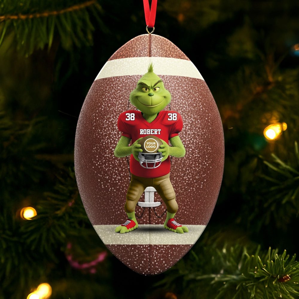 “Bring Joy To Every Game!” - Green Monster Ornament, Personalized Gift For Sports Lovers