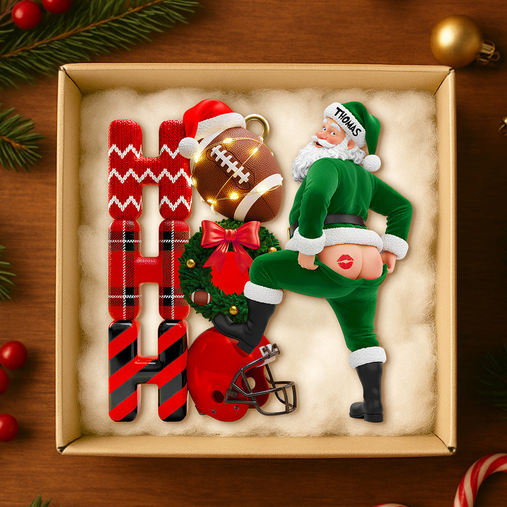 Bring Joy This Holiday Season - Funny Santa Christmas Ornament - Personalized Gift For Friends, Family, And Kids - Image 2