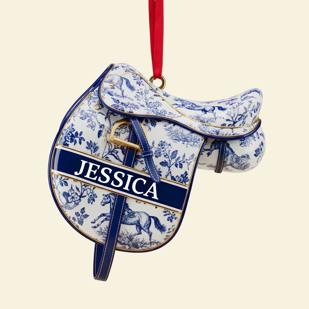 A Gift For Every Equestrian: Personalized Equestrian Saddle Ornament - A Custom Christmas Present For Horse Riding Enthusiasts - Image 5