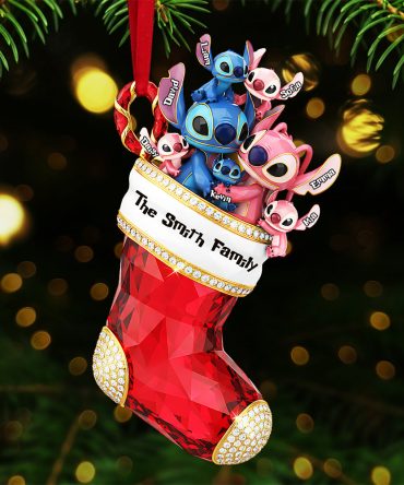 “Celebrate Your Family'S Unity” - Personalized Stocking Family Ornament - Unique Custom Gift For Everyone