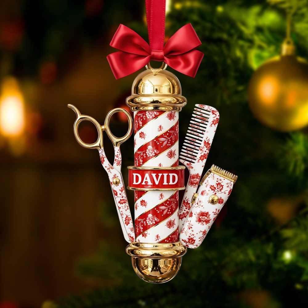 Barber'S Essentials Ornament - Personalized Gift For Barbers - Image 5