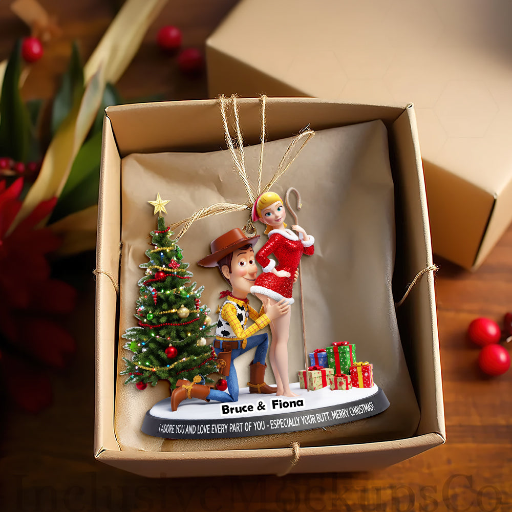 I Adore You - Playful Animated Ornament - Personalized Gift For Couples - Image 2