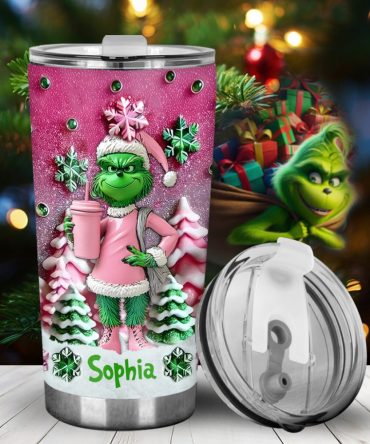 Grinch Merry Chrinchmas - Personalized Stole Christmas Tumbler