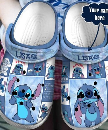 Lilo & Stitch Crocs Custom Stitch-Themed Clogs For Kids & Adults – Add Your Name – Comfortable & Fun Footwear