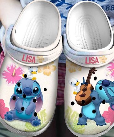 Lilo & Stitch Crocs Custom Stitch Clogs With Cute Duck Design – Personalized Comfort Footwear For Kids & Adults
