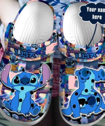 Lilo & Stitch Crocs Customizable Cartoon Character Clogs - Fun Personalized Kids Footwear For Comfort & Style!