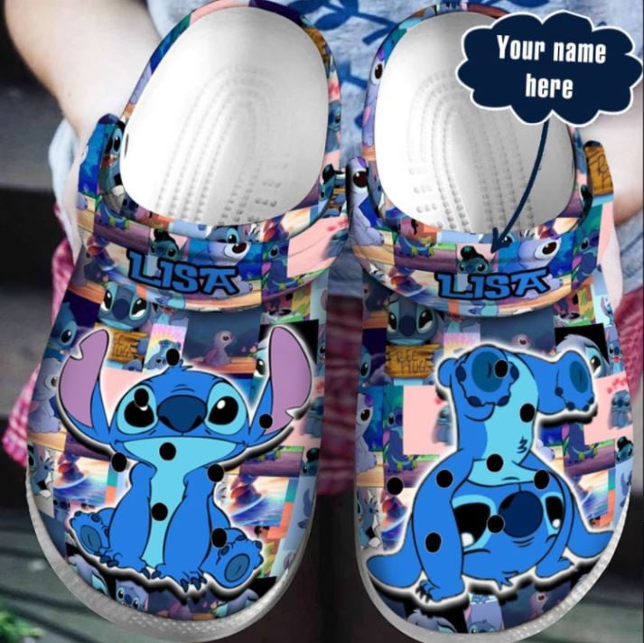 Lilo & Stitch Crocs Customizable Cartoon Character Clogs - Fun Personalized Kids Footwear For Comfort & Style!