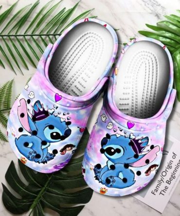 Lilo & Stitch Crocs Adorable Cartoon Print Clogs – Comfortable, Fun Footwear For Kids & Adults
