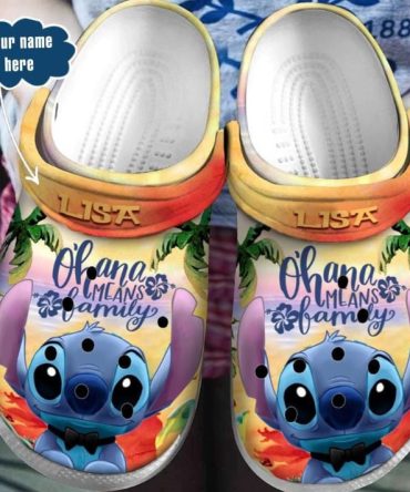 Lilo & Stitch Crocs Customizable Ohana Family Clogs - Personalized Comfort With Stitch Design