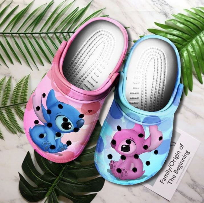 Lilo & Stitch Crocs Kids' Cute Cartoon Animal Clogs - Comfy, Colorful Slip-Ons For Fun Outdoor Play