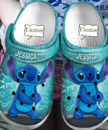 Lilo & Stitch Crocs Custom Name Cartoon Character Clogs – Personalized Kids' Fun Footwear Gift