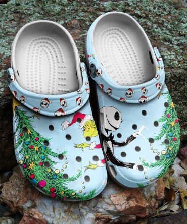 The Nightmare Before Christmas Movies Crocs Festive Grinch & Skeleton Holiday Clogs – Comfortable, Fun Footwear For Xmas Lovers!