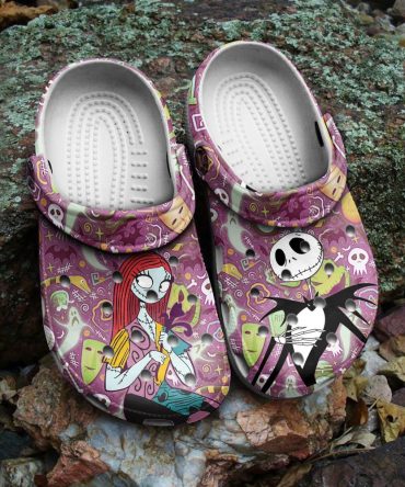 The Nightmare Before Christmas Movies Crocs Spooky Fun Clogs -  Cartoon Design, Comfortable Slip-Ons For All-Day Wear