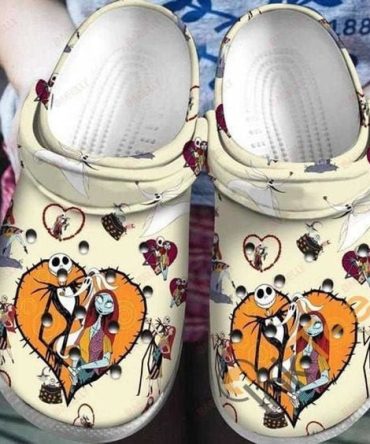 The Nightmare Before Christmas Movies Crocs Spooky  Pattern Clogs - Comfortable, Fun Footwear For All Ages