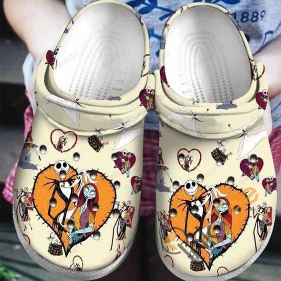 The Nightmare Before Christmas Movies Crocs Spooky Pattern Clogs - Comfortable, Fun Footwear For All Ages