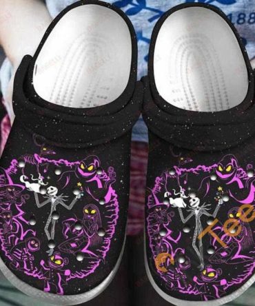 The Nightmare Before Christmas Movies Crocs Spooky Cartoon Design Clogs - Comfortable, Fun & Stylish Footwear For  Lovers