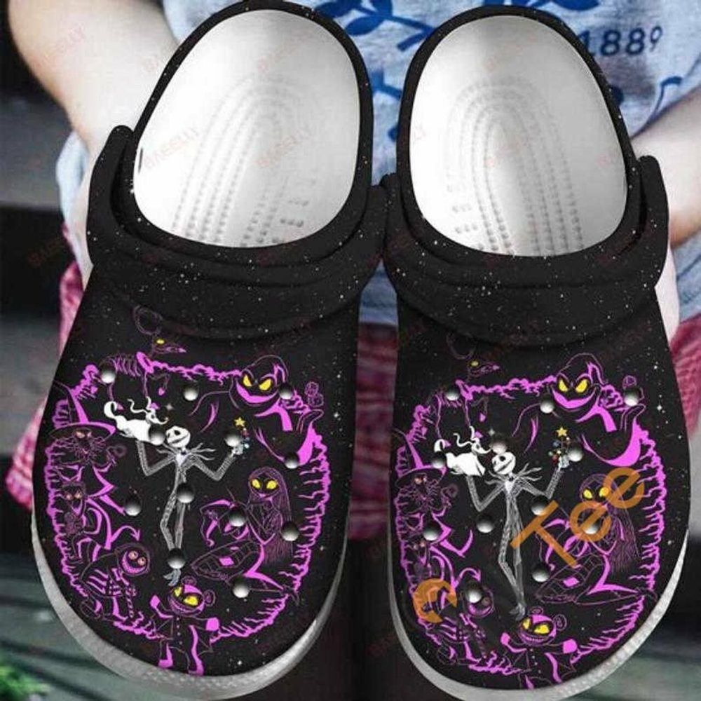 The Nightmare Before Christmas Movies Crocs Spooky Cartoon Design Clogs - Comfortable, Fun & Stylish Footwear For Lovers