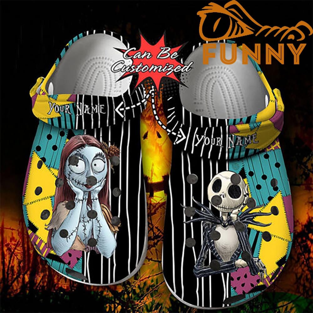 The Nightmare Before Christmas Movies Crocs Customizable -Themed Character Clogs - Unique Personalized Design