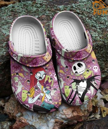 The Nightmare Before Christmas Movies Crocs Jack & Sally Clogs – Comfy  Slippers For Fans
