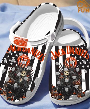 The Nightmare Before Christmas Movies Crocs Jack Daniel'S Inspired Skull Clogs – Unique & Stylish Comfort Footwear