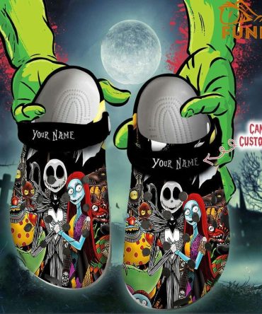 The Nightmare Before Christmas Movies Crocs Customizable -Themed Clogs - Fun, Stylish Footwear With Your Name