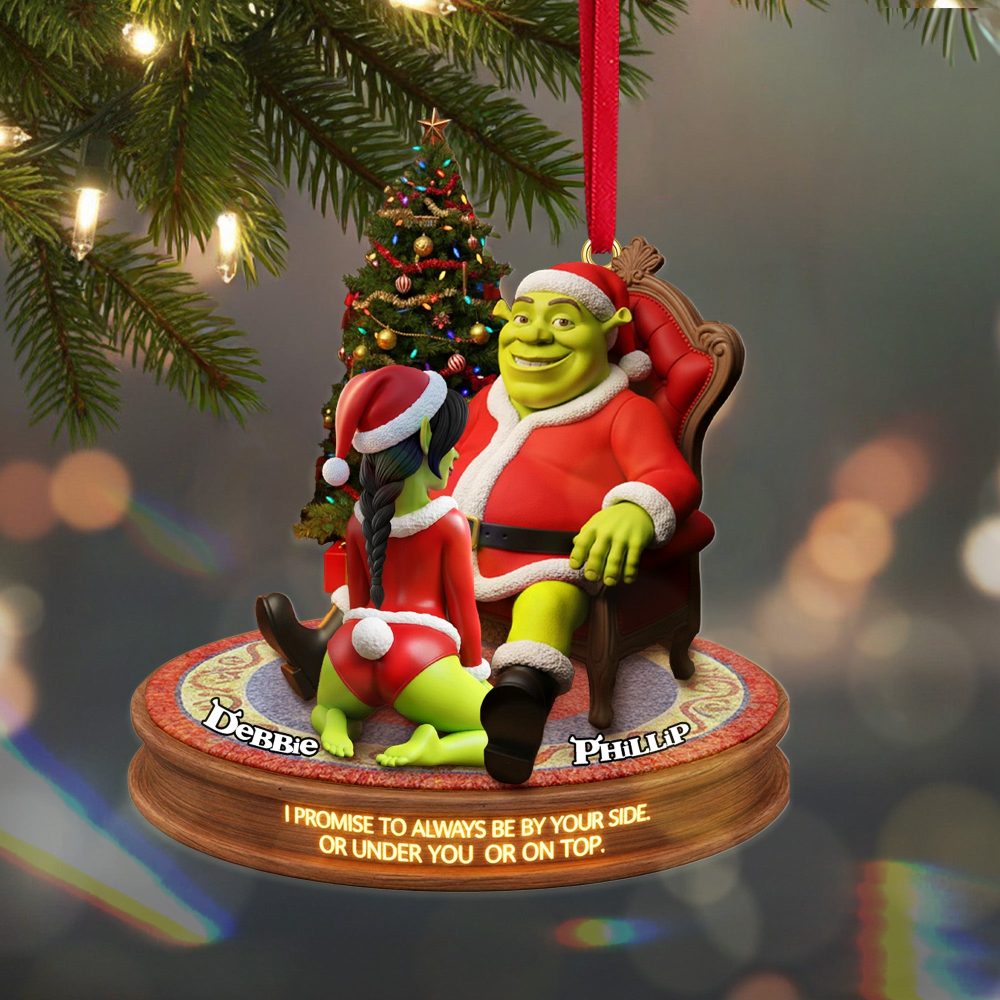 I Promise To Always Be By Your Side - Funny Couple Ornament - Personalized Gift For Couples