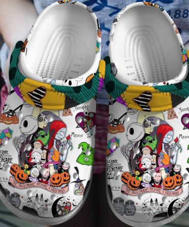 The Nightmare Before Christmas Movies Crocs Spooky  Clogs – Fun & Comfortable Shoes With Unique Pumpkin Design