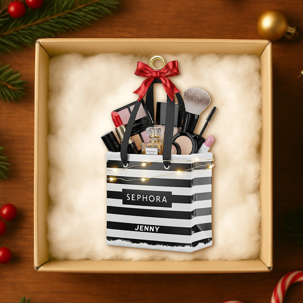 For The Makeup Lovers: A Personalized Christmas Ornament - Perfect Gift For Beauty Enthusiasts - Image 3