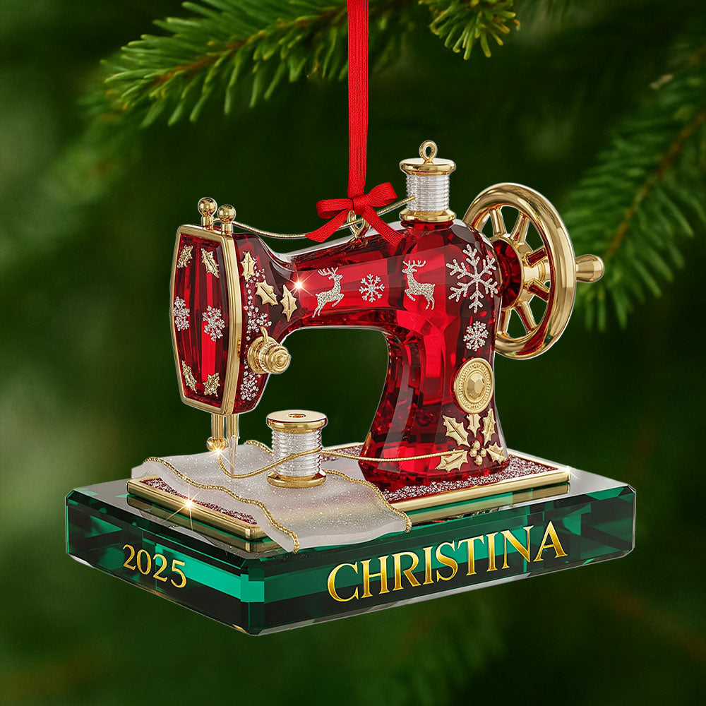 Sewing Machine Ornament - A Heartfelt Gift For Sewing Enthusiasts - Personalized Keepsake