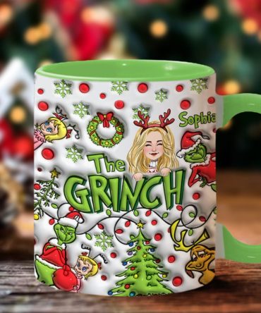Grinch Any Name - Personalized Accent Mug