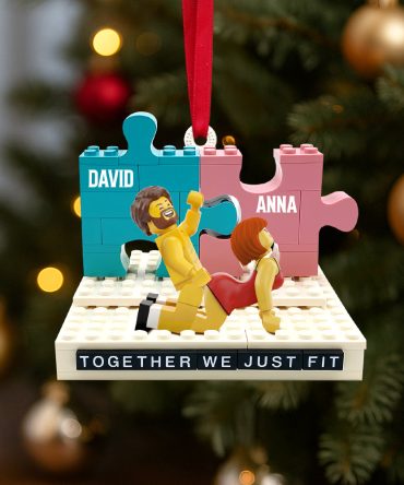 Fit Piece Couple Ornament, Personalized Gifts For Couple 01Qhtn011025