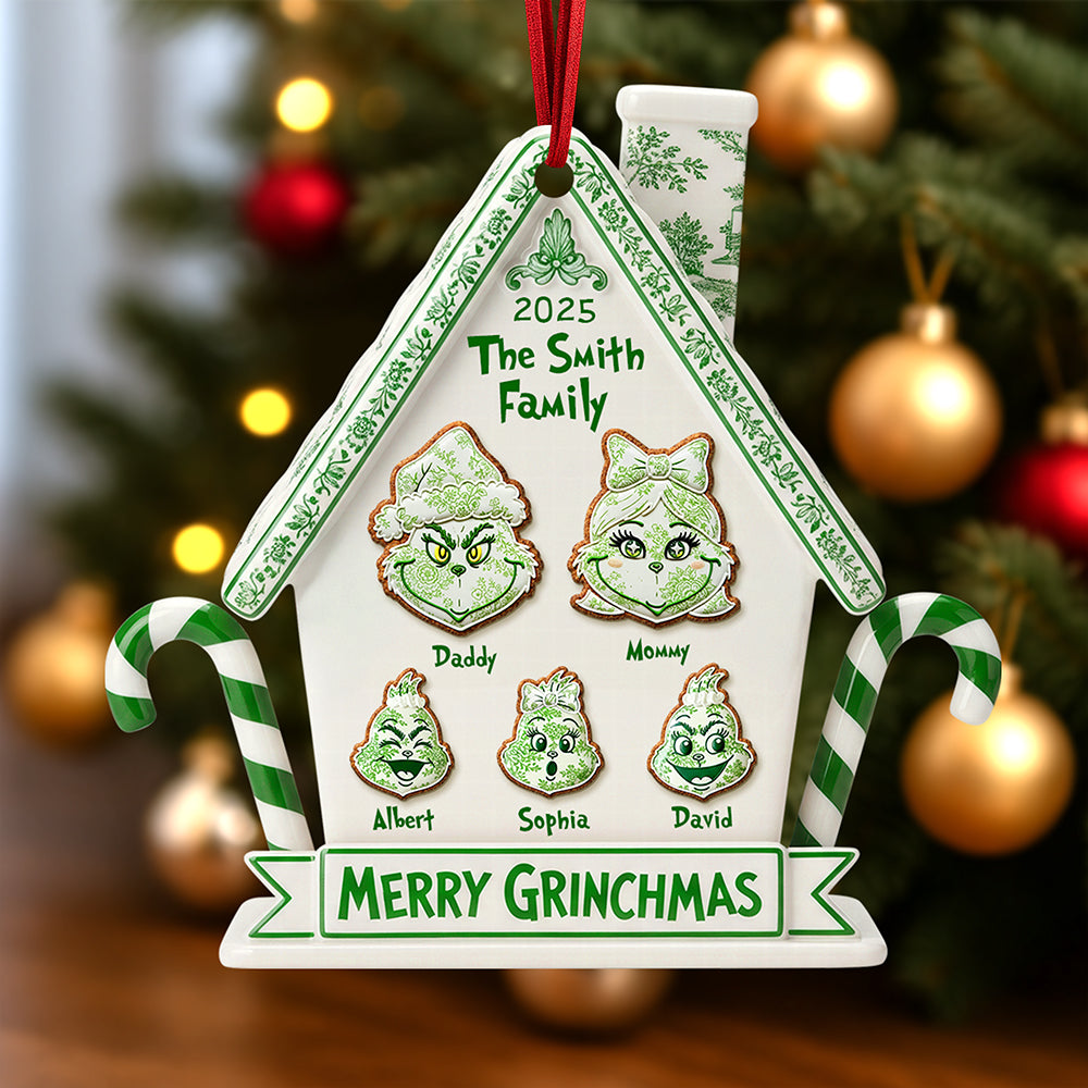 Whimsical Family Christmas Ornament – Personalized Gifts For Family 02Pgqn150925