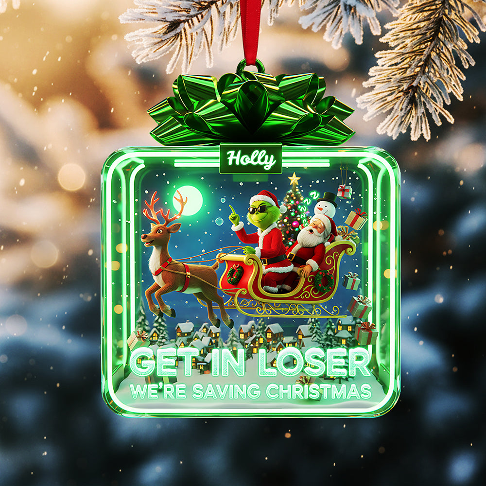 Personalized Gifts For Christmas, Funny Christmas Acrylic Ornament 02Pata021025