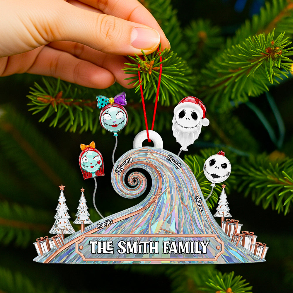 Whimsical Family Balloon Ornament Personalized Gifts For Family 02Ohdt220925