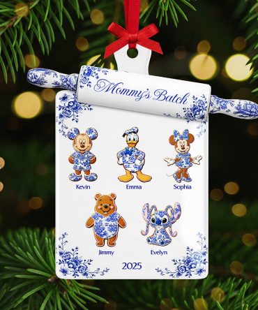 Grandma Toile De Jouy Ornament - Personalized Gifts For Grandma Christmas Ornament 02Pgta150925