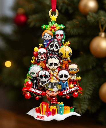 Horror Christmas Tree Ornament, Personalized Gifts For Horror Fans 02Qhdt071025