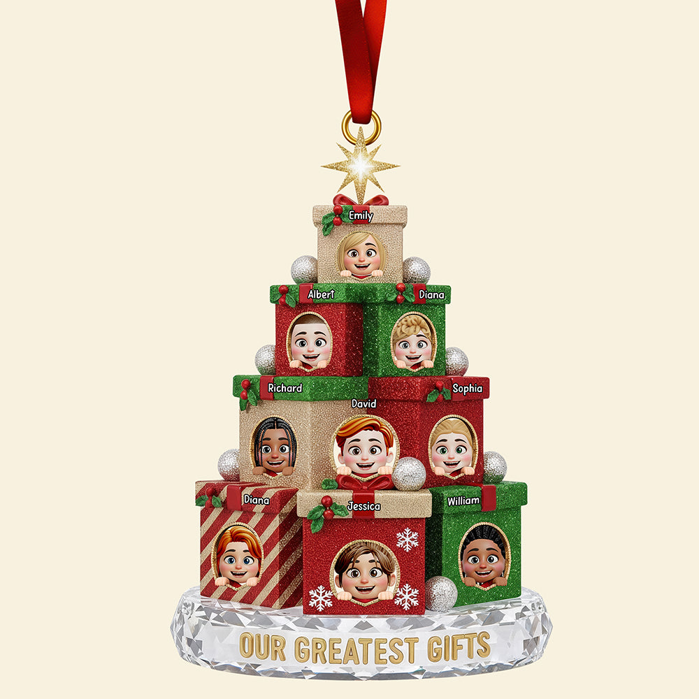 Our Greatest Gifts Christmas Ornament – Personalized Gifts For Grandparents 01Qhqn061025 - Image 4