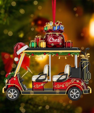 Golf Cart Ornament - Personalized Gifts For Golf Lovers 01Ohta180825