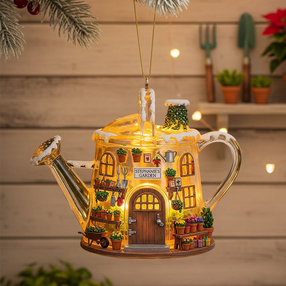 Cozy Garden House Acrylic Ornament, Personalized Gifts For Gardeners 07Qhtn040925 - Image 2